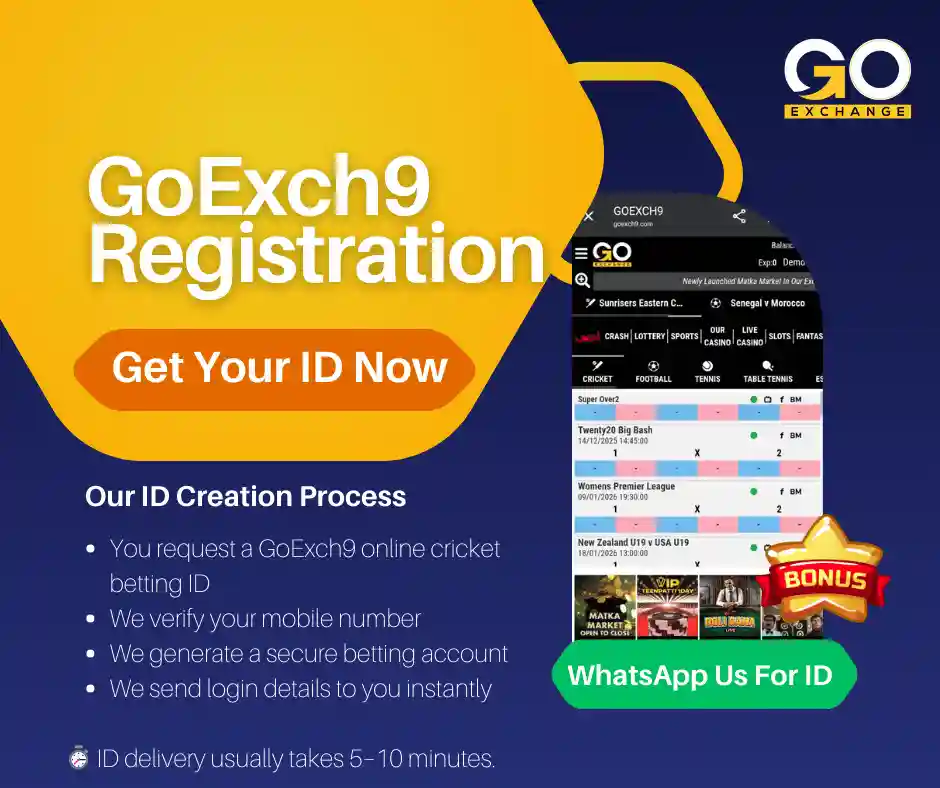 GoExch9 ID Creation Process